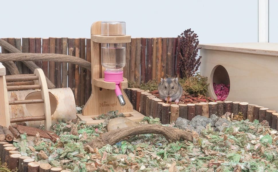 Water Bottle with Stand for Syrian Dwarf Hamsters Gerbils Mice Rats Degus Small pet Rodents — product details