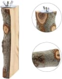 4 Pack Natural Wood Bird Perch Set for Parakeet Cage