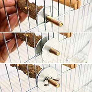 4 Pack Natural Wood Bird Perch Set for Parakeet Cage — product details