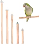 5pcs Wood Bird Perches — Parrot Cage Stand Pole Natural Wood Pet Bird Perch Stick Climbing Branch Rod Parrot