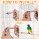 5pcs Wood Bird Perches — Parrot Cage Stand Pole Natural Wood Pet Bird Perch Stick Climbing Branch Rod Parrot