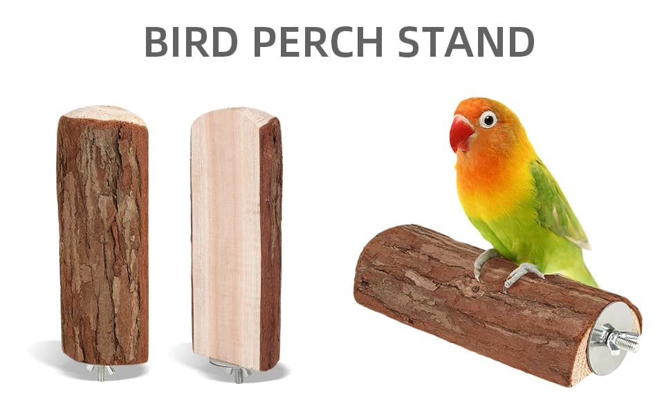 Parrot Cage Perch — Wooden Platform for Birds — product details