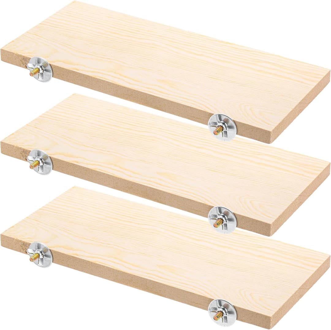 3 Pack Bird Perch Stand — Parrot Wood Platform