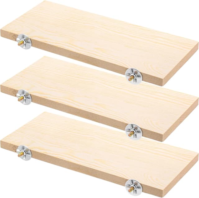 3 Pack Bird Perch Stand — Parrot Wood Platform