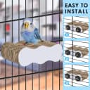 Bird Perch Conure Cage Stand Parakeet Shredder Foraging Toys Cockatiel Platform for Small Parrots Conure