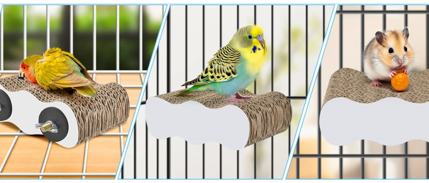 Bird Perch Conure Cage Stand Parakeet Shredder Foraging Toys Cockatiel Platform for Small Parrots Conure — collection imagery