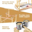 Bird Playground - Natural Wood Parrot Playstand with Perches