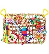 Bird Perch Bird Feeding Cup Parrot Wood Perch Stand Toy Bird Cage Accessory for Parakeet Lovebird Conure Budgie — collection imagery