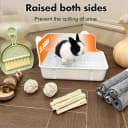 Rabbit Litter Box Bunny Litter Box Guinea Pig Potty Trainer Corner Bedding Pet Potty Pan for Rabbit Guinea Pig