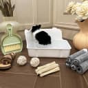 Rabbit Litter Box Bunny Litter Box Guinea Pig Potty Trainer Corner Bedding Pet Potty Pan for Rabbit Guinea Pig