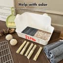 Rabbit Litter Box Bunny Litter Box Guinea Pig Potty Trainer Corner Bedding Pet Potty Pan for Rabbit Guinea Pig