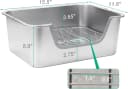 Stainless Steel Rabbit Sifting Litter Box — (M)