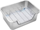 Stainless Steel Rabbit Sifting Litter Box — (M)