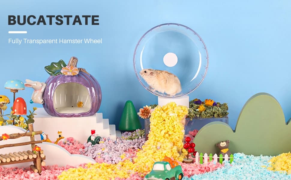 Silent Hamster Wheel — 6.7in Exercise Wheel for Gerbil — product details