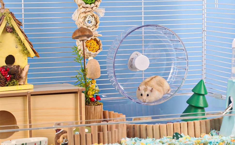 Silent Hamster Wheel — 6.7in Exercise Wheel for Gerbil — product details