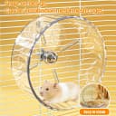 Silent Hamster Exercise Wheel,9.5 Inch Quiet Spinner Syrian Hamster Running Wheel