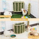 Wooden Guinea Pig Hay Feeder — Large Hanging Rabbit Rack