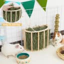 Wooden Guinea Pig Hay Feeder — Large Hanging Rabbit Rack