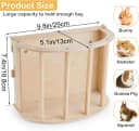 Wooden Guinea Pig Hay Feeder — Large Hanging Rabbit Rack