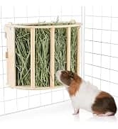 Wooden Guinea Pig Hay Feeder — Large Hanging Rabbit Rack — collection imagery