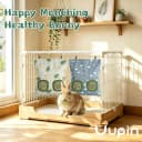 Rabbit Hay Bag — 2 Pack - 2 Holes Hanging Bunny Hay Feeder Holder