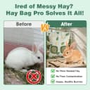 Rabbit Hay Bag — 2 Pack - 2 Holes Hanging Bunny Hay Feeder Holder