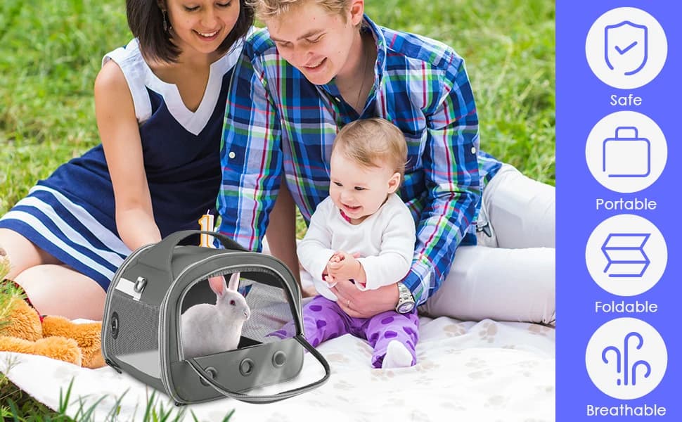 Guinea Pig Carrier Bag — Portable Small Animal Carrier Pouch for Hamster Chinchilla Rabbit Gerbil Hedgehog — product details