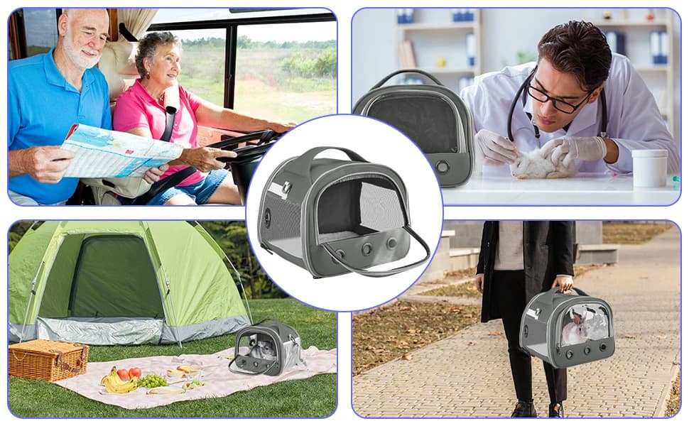 Guinea Pig Carrier Bag — Portable Small Animal Carrier Pouch for Hamster Chinchilla Rabbit Gerbil Hedgehog — product details