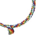 Bird Swing Colorful Rope Perch Climbing Toy for Parrots (M 10.4inch)