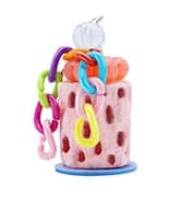 Bird Swing Colorful Rope Perch Climbing Toy for Parrots (M 10.4inch) — collection imagery