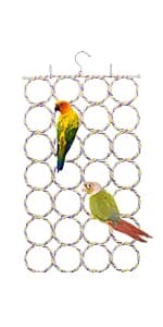 Bird Swing Colorful Rope Perch Climbing Toy for Parrots (M 10.4inch) — product details
