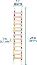 Wooden Bird Ladder Bridge — Hanging Exercise Toy