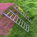 2Pack Stainless Steel Bird Ladders 9-Step Parrot Ladder Hanging Bird Cage Climbing Toys with Hooks Birds