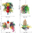 Bird Shredding Foraging Toys Parakeet Toy Chewing Hanging Toy Shredded Paper Bird Cage Accessories Bird Rope