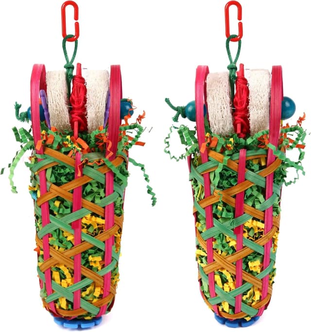 Parakeets Toys — 2 PCS Bird Chewing Toys – Perfect for Cockatoos