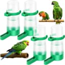 4Pcs Bird Water Feeder Plastic Drinker Feeder Water Clip for Parrots Budgie Cockatiel Lovebirds