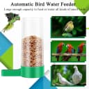 4Pcs Bird Water Feeder Plastic Drinker Feeder Water Clip for Parrots Budgie Cockatiel Lovebirds