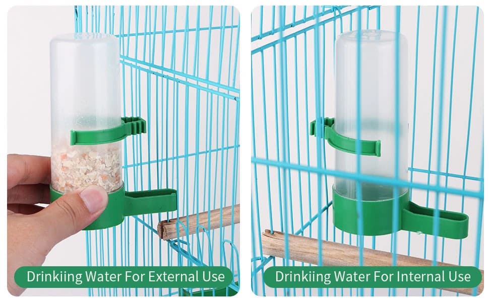 4Pcs Bird Water Feeder Plastic Drinker Feeder Water Clip for Parrots Budgie Cockatiel Lovebirds — product details
