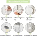 7.4 Fl Oz No Mess Bird Water Dispenser