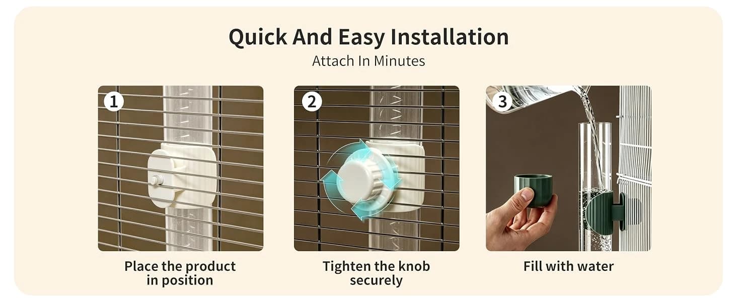 7.4 Fl Oz No Mess Bird Water Dispenser — product details