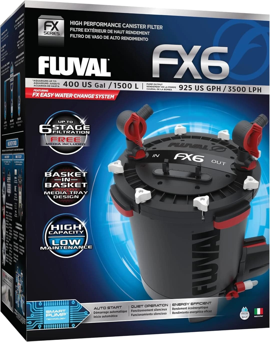 FX6 High Performance Aquarium Filter — up to 400 Gal.