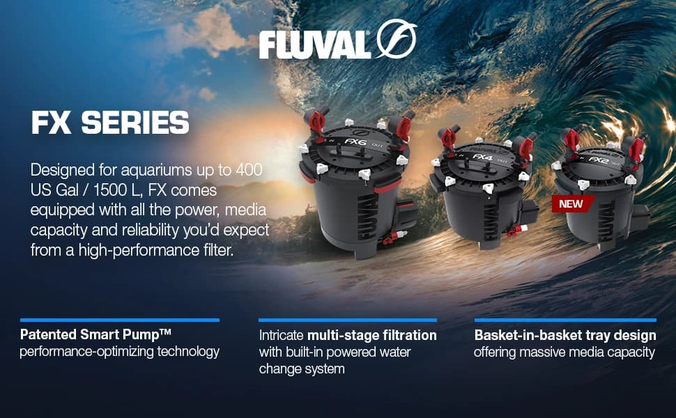 FX6 High Performance Aquarium Filter — up to 400 Gal. — product details