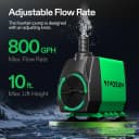 800GPH Submersible Fountain Water Pump for Pond — Aquarium