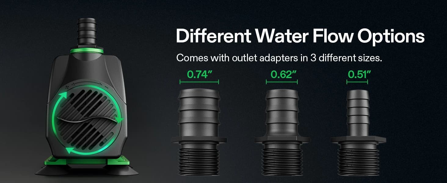 800GPH Submersible Fountain Water Pump for Pond — Aquarium — collection imagery