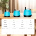 210GPH Submersible Water Pump Ultra Quiet (780L/H,15W),Bottom Suction Aquarium Pump with 2 Nozzles,5.6ft Lift