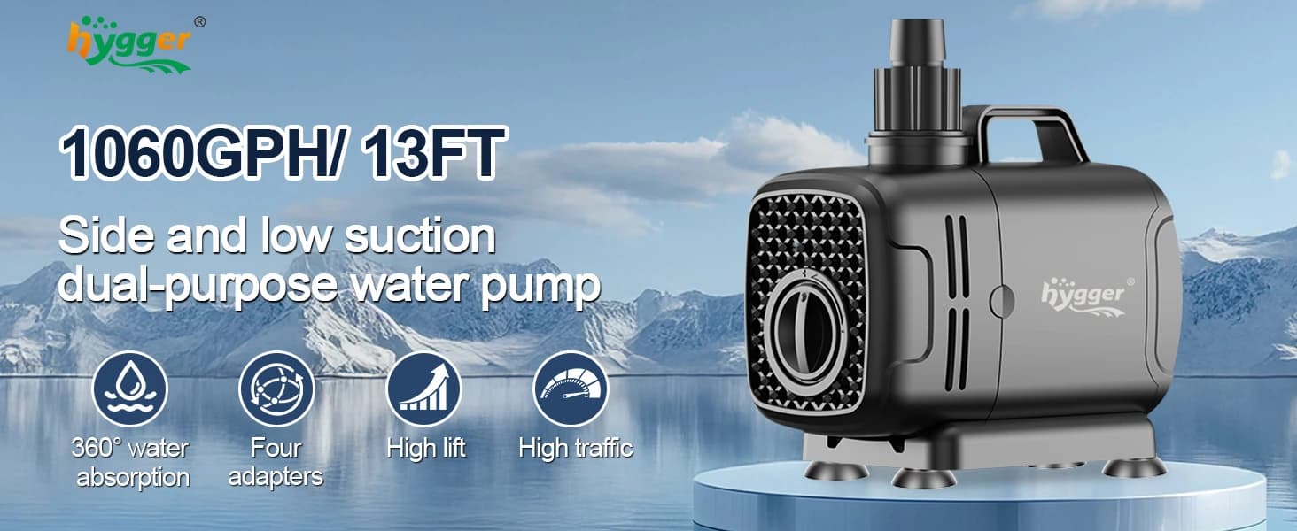 2-in-1 1060GPH Submersible Pump 65W — product details