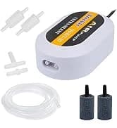 Aquarium Air Pump Dual Outlet Fish Tank Aerator with Accessories for 5-200 Gallon Tank — collection imagery