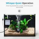 Nano Silent Aquarium Air Pump — Black