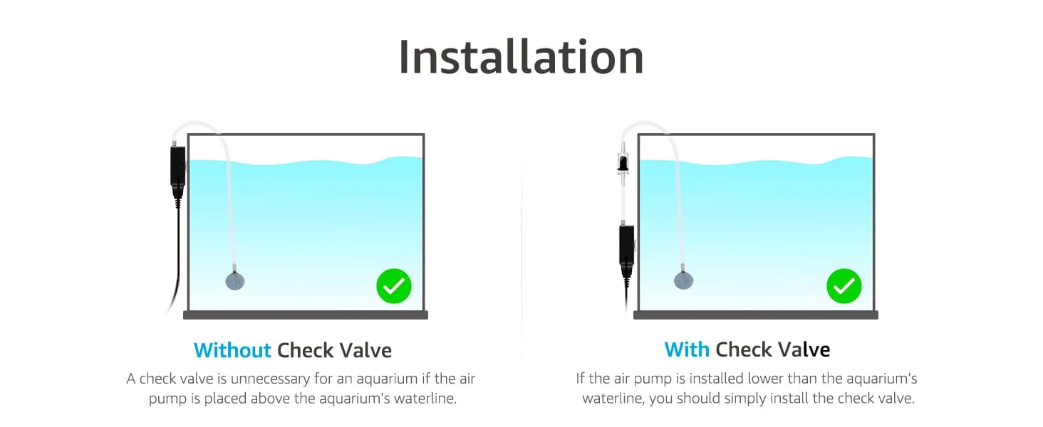Nano Silent Aquarium Air Pump — Black — product details