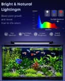 11W Aquarium LED Light for 12 to 18 Inch Fish Tanks Extendable Fish Tank Light with Full Spectrum Brilliant